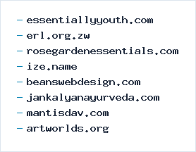 Sample of aged domains currently available for rent