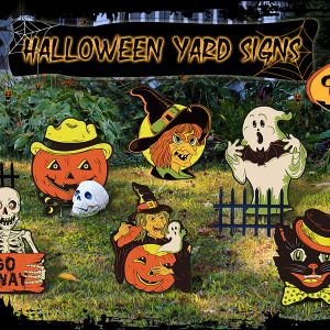 8 Pack Halloween Yard Signs